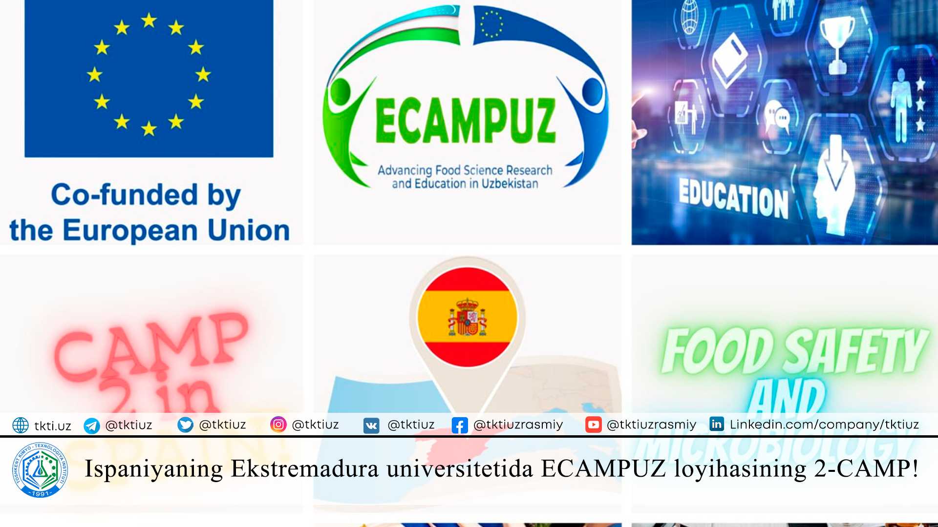 CAMP 2 of Project ECAMPUZ at the University of Extremadura, Spain! | tkti.uz