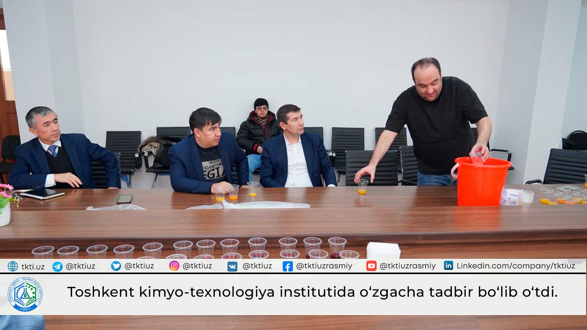 Toshkent kimyo-texnologiya institutida o‘zgacha tadbir bo‘lib o‘tdi. | tkti.uz