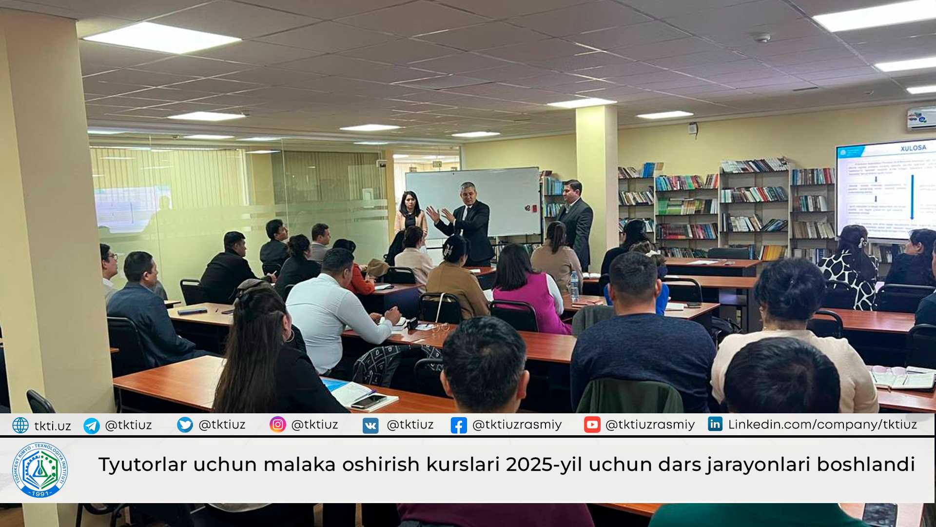 Tutor training courses for 2025 have begun | tkti.uz