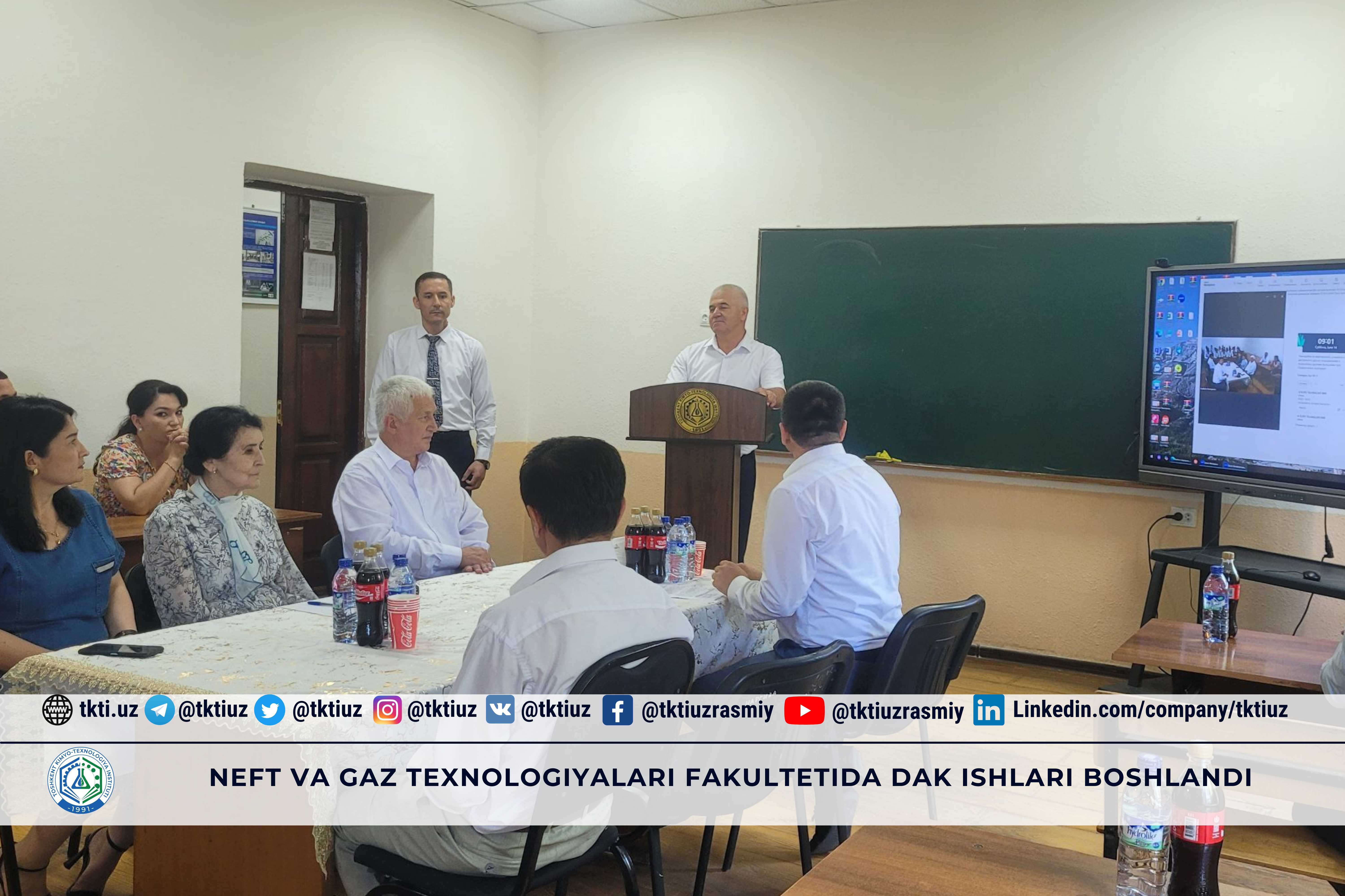 Neft va gaz texnologiyalari fakultetida DAK ishlari boshlandi | tkti.uz