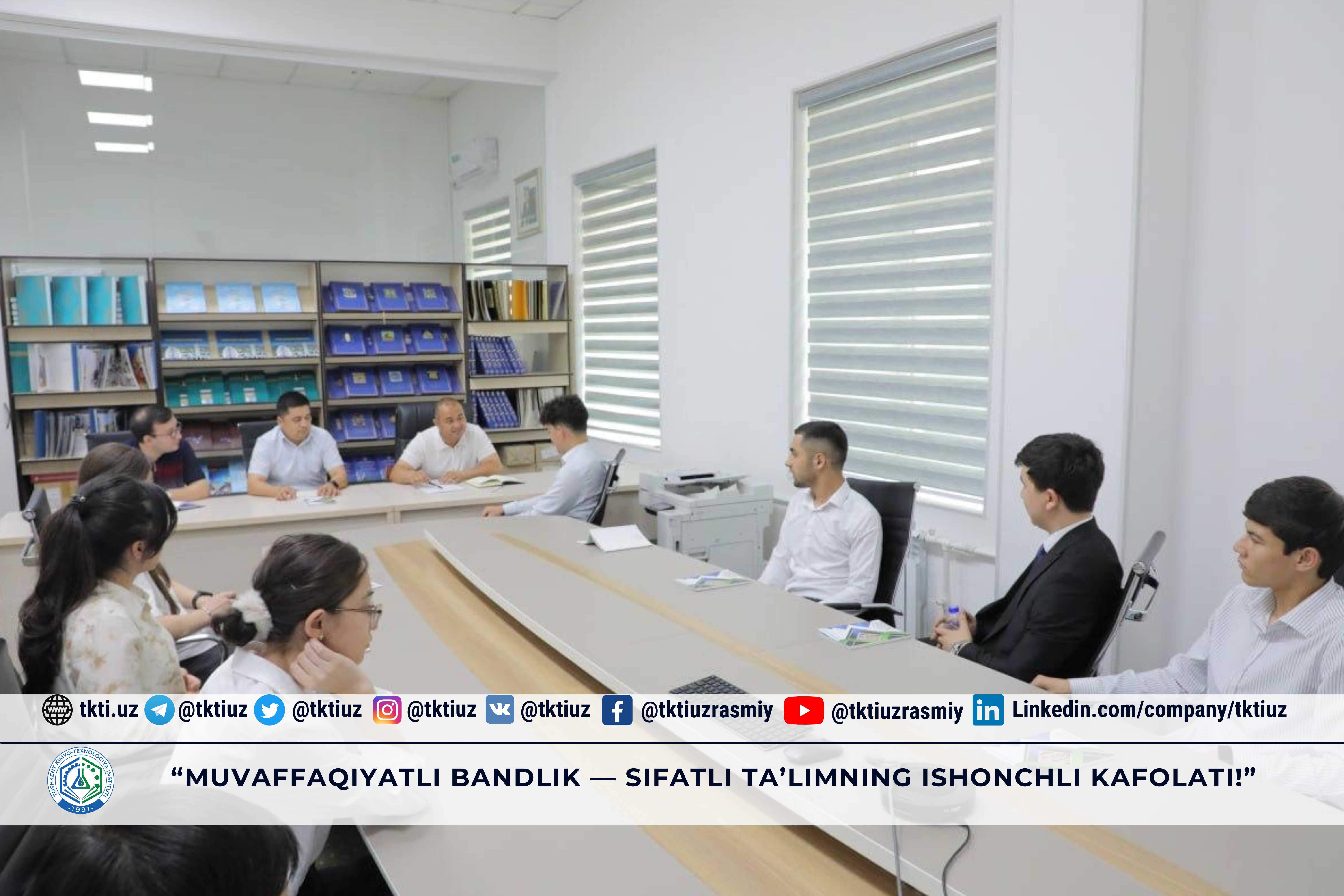 “Successful employment is a reliable guarantee of quality education!” | tkti.uz