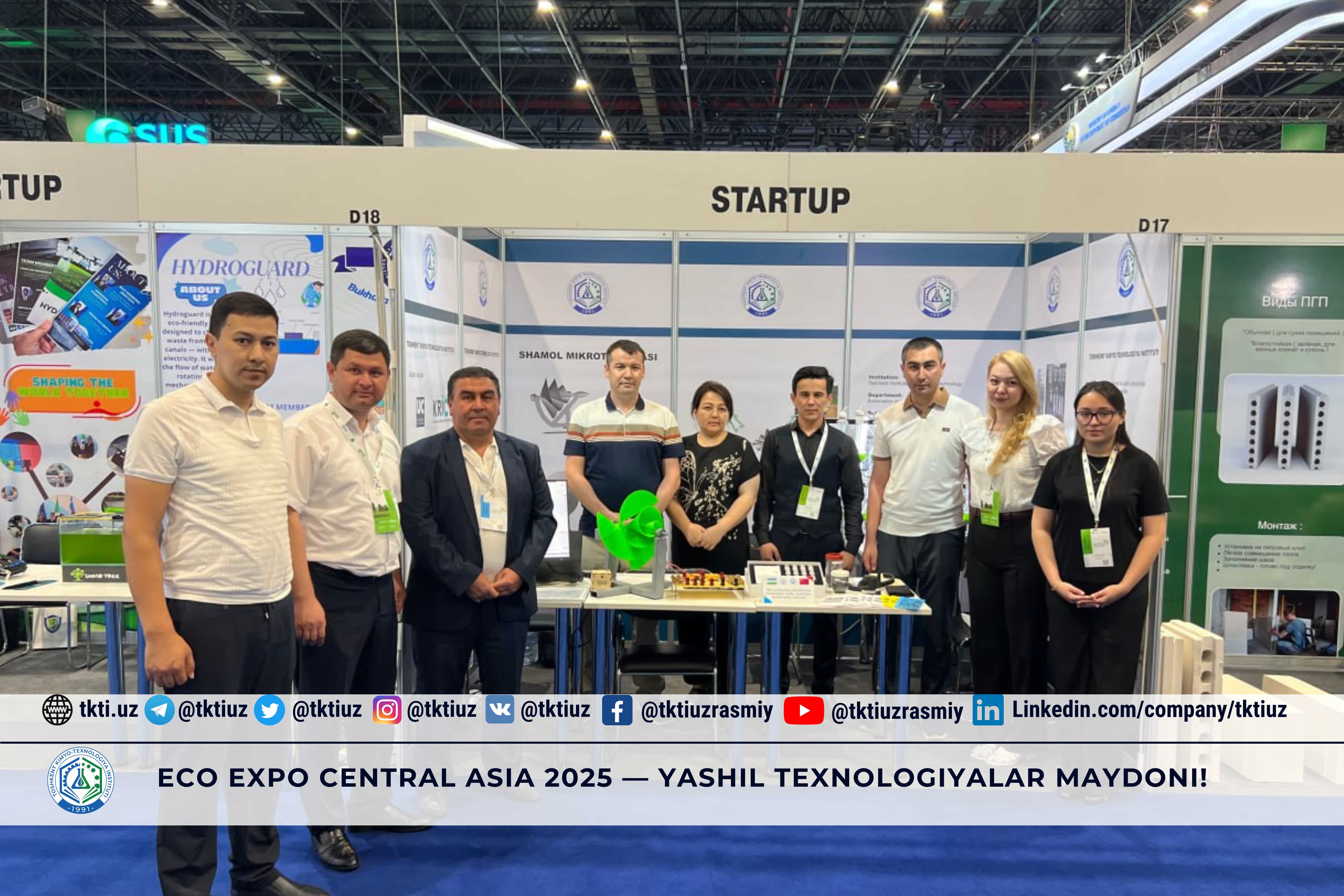 Eco Expo Central Asia 2025 — Green Technologies Square! | tkti.uz