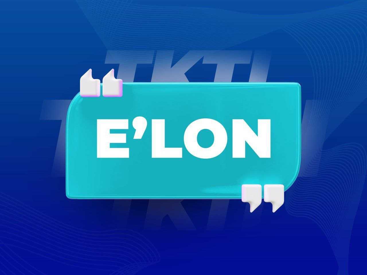 E'lon | tkti.uz