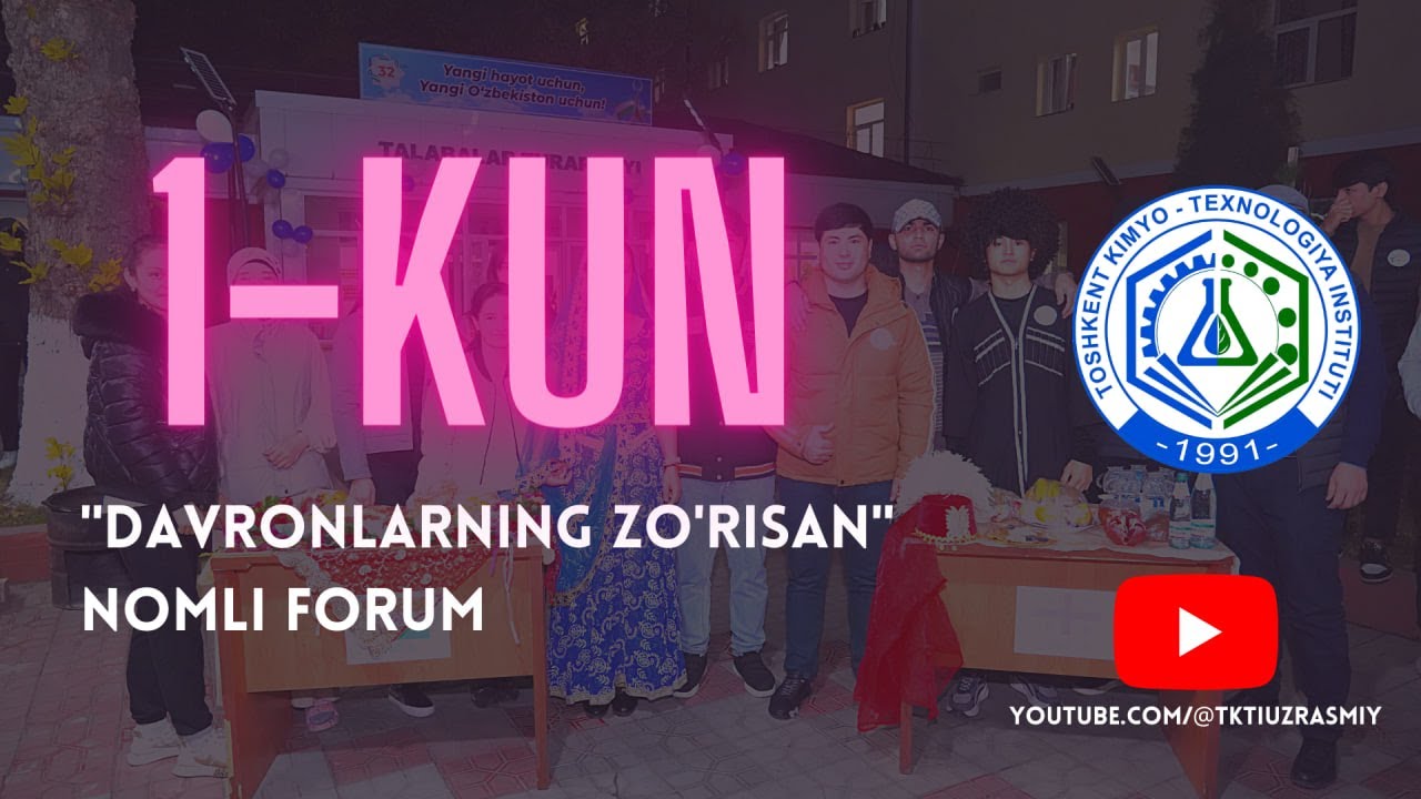 Talabalar turar joyida "Davronlarning zo'risan" forum ochilish marosimi | tkti.uz