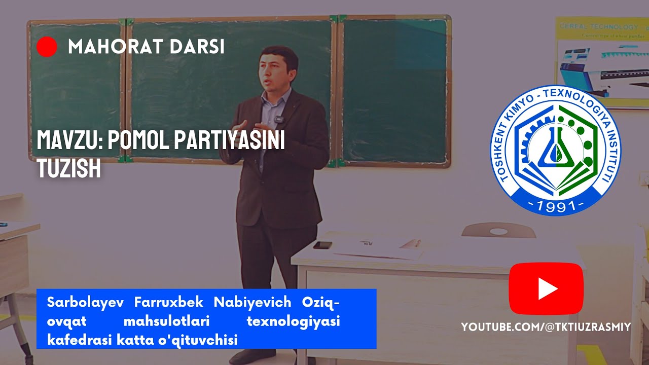 MAHORAT DARSI #12 | tkti.uz