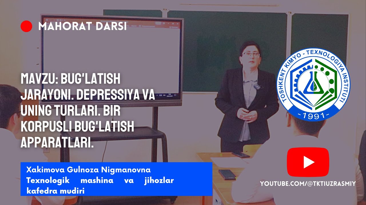 MAHORAT DARSI #11 | tkti.uz