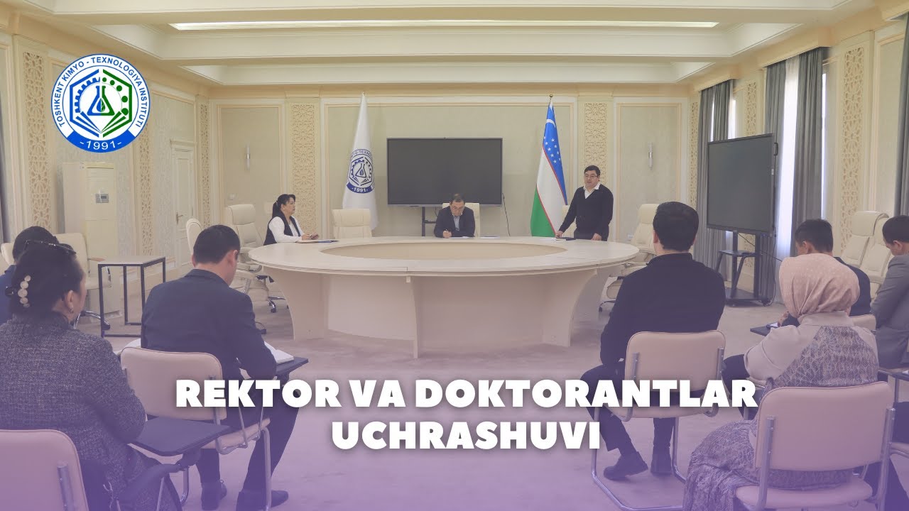 Rektor va doktorantlar uchrashuvi bo'lib o'tdi | tkti.uz