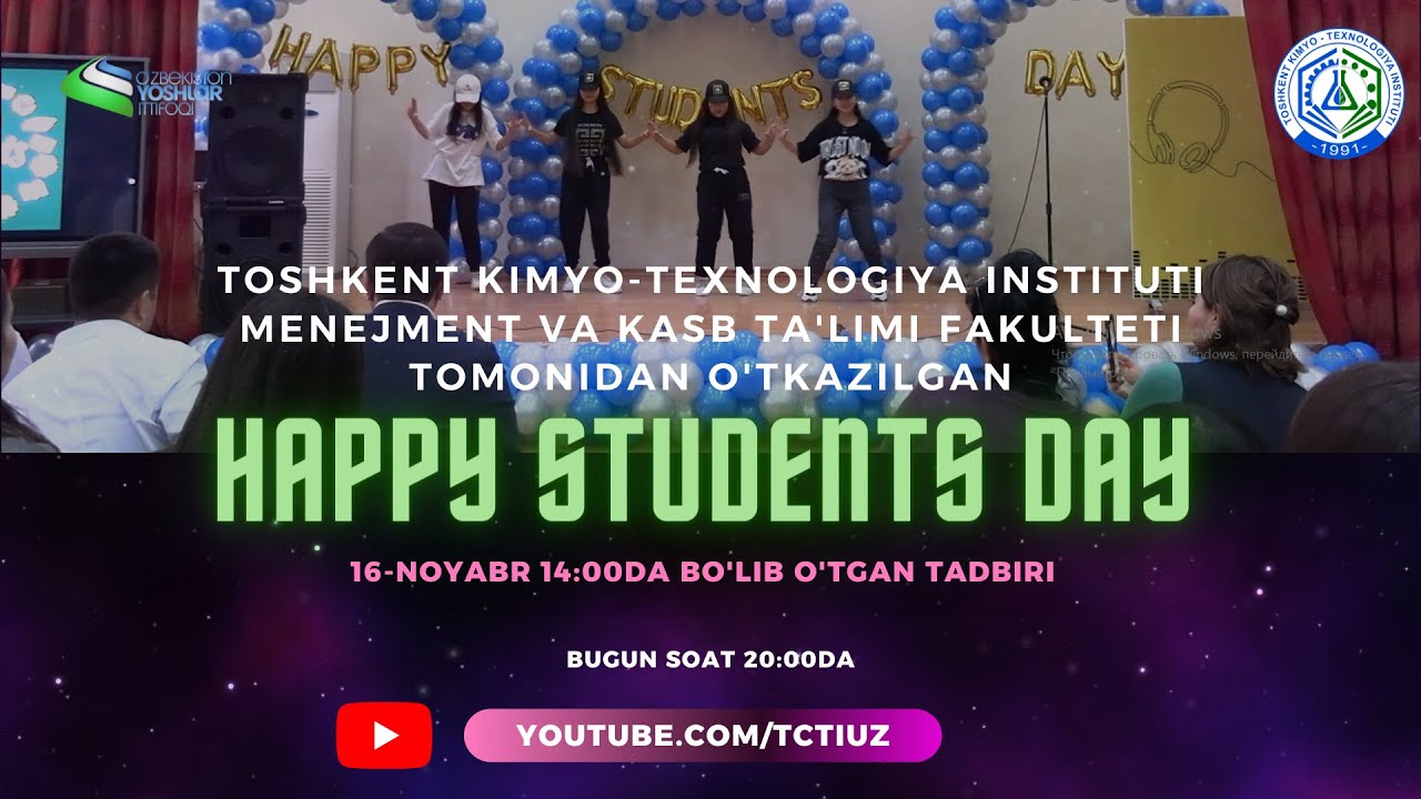 Happy Students Day Happening event held at the Faculty of Management and Vocational Education | tkti.uz