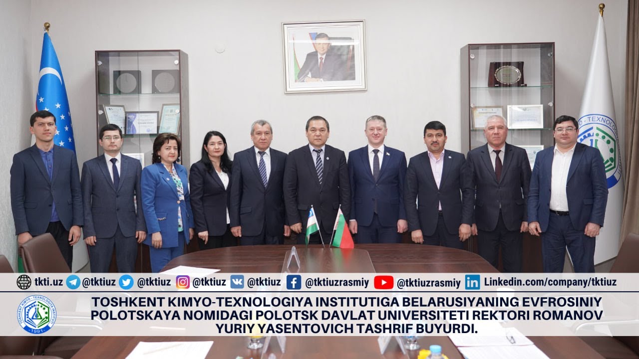 Rectorov Yuri Yazentovich, Rector of Polotsk State University of Belarus, visited the TKA. | tkti.uz