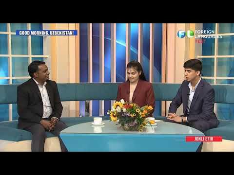 Mohamed Rifky “Foreign languages” telekanalining "Good morning Uzbekistan" dasturida ishtirok etdi. | tkti.uz