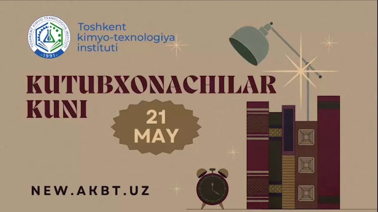 May 21 - Day of librarians in Uzbekistan | tkti.uz
