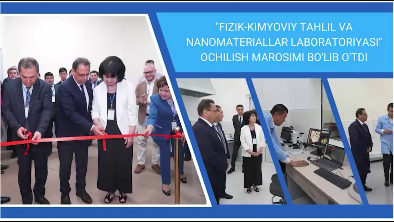 Opening ceremony of "Physico-chemical analysis and nanomaterials laboratory" of TKTI was held | tkti.uz