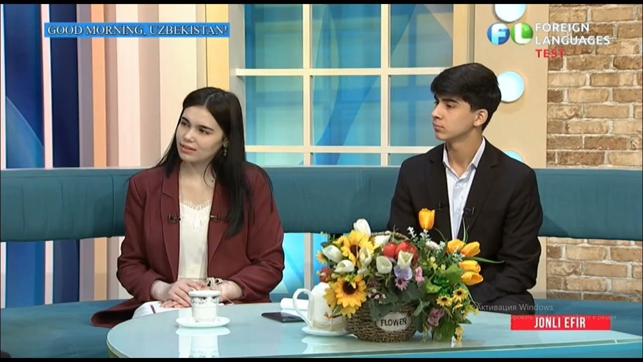 Saidumarxon Saidaxmadov "Good morning Uzbekistan" dasturida jonli efirda ishtirok etdi. | tkti.uz