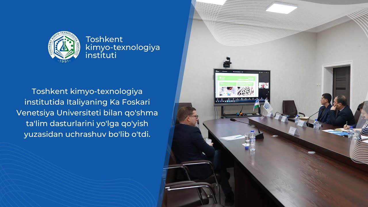 A meeting was held at TKTI with the Ca' Foscari University of Venice. | tkti.uz